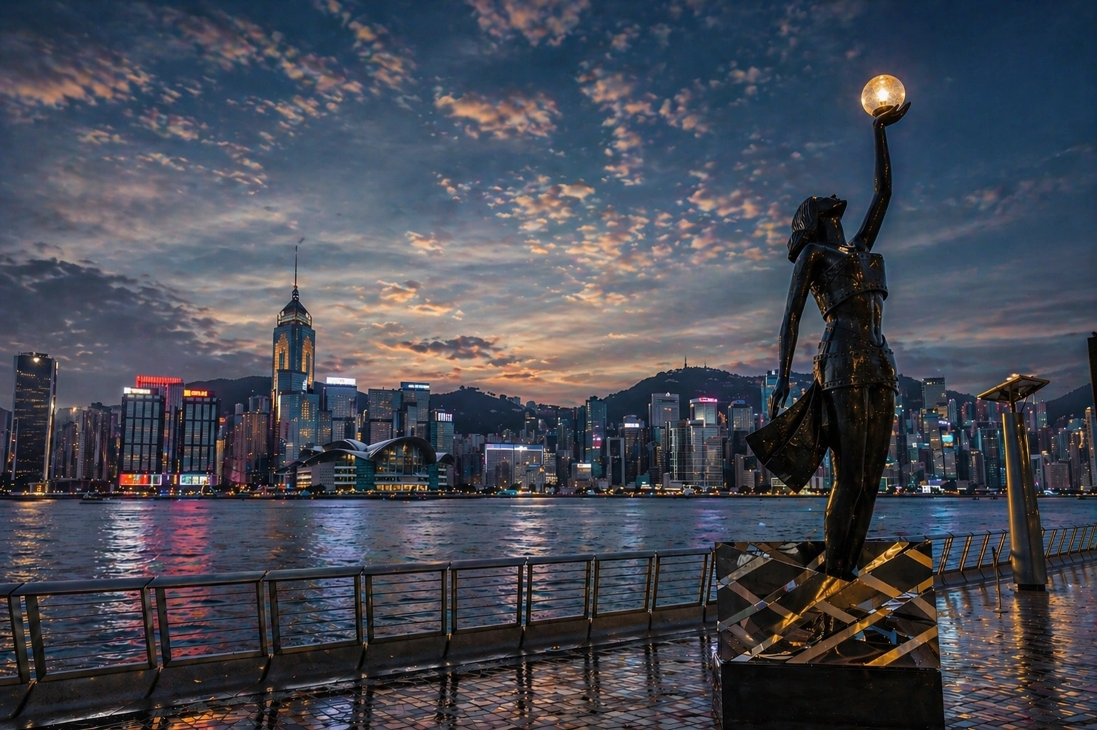 Victoria Harbour from the Avenue of Stars